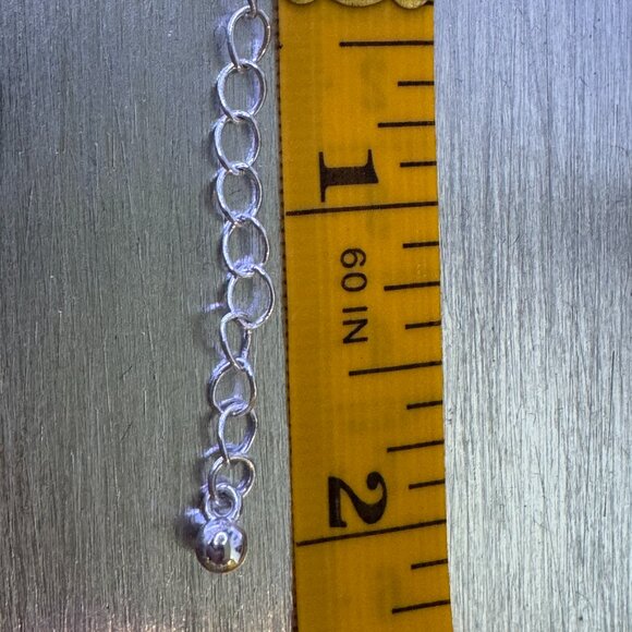 Chico’s Statement Necklace Amber Teardrop Pendant Multi-Strand Chain EUC - Picture 6 of 9